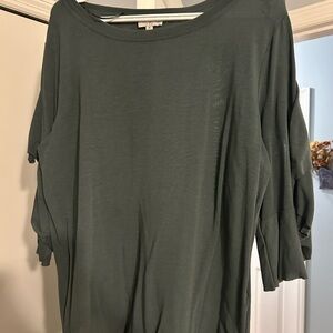 Umgee Olive Short Sleeve Top